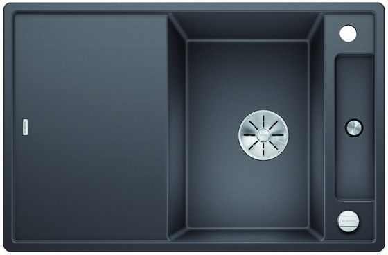 BLANCO 523184 Dřez Axia III 45 S InFino s excentrem Silgranit PuraDur šedá skála