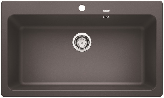 BLANCO 521813 Dřez Naya XL 9 bez excentru Silgranit PuraDur šedá skála