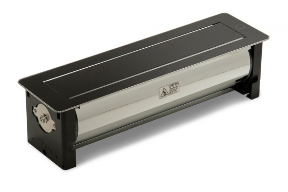 VersaTurn 2x 230V, 1x USB A/C 5V, 2x RJ45, černé sklo