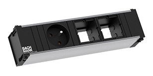 BACHMANN 912.009 zásuvkový modul CONI 1 x 230 V + 2 moduly