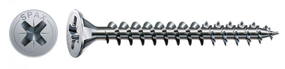 SPAX vrut 3x17 zápustná hlava PZ, W, 4C MH