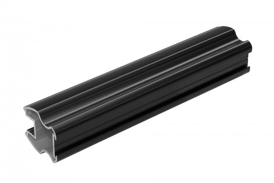 SEVROLL 03607 Gemini úchytová lišta 10mm 2,7m černá mat