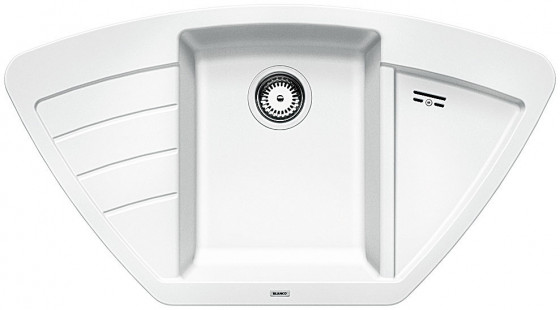 BLANCO 514758 Dřez Zia 9 E bez excentru Silgranit PuraDur bílá