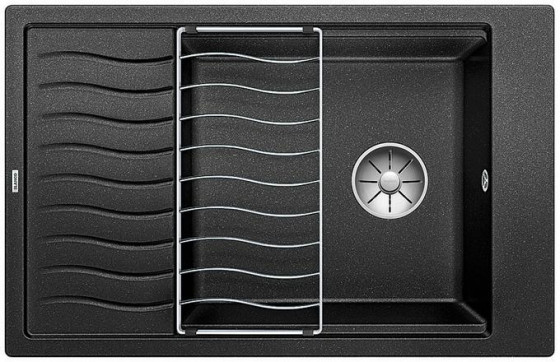 BLANCO 525883 Dřez Elon XL 6 S bez excentru Silgranit PuraDur černá