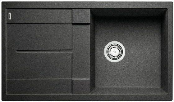 BLANCO 525919 Dřez Metra 5 S bez excentru Silgranit PuraDur černá