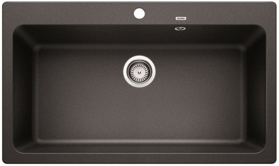 BLANCO 525947 Dřez Naya XL 9 bez excentru Silgranit PuraDur černá