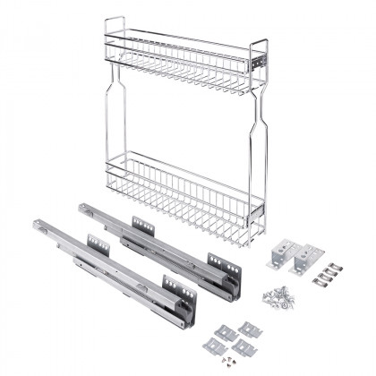 K-StrongWire dvojkoš 150mm se skrytým výsuvem pravý
