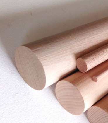 Tyčovina hladká průměr 8mm délka 1m buk