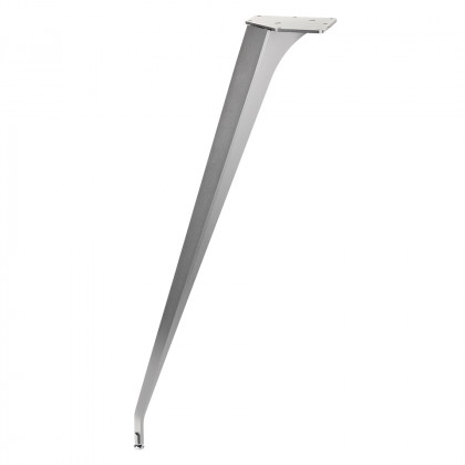 MILADESIGN ET N72026 zkosená stolová noha stříbrná 720mm