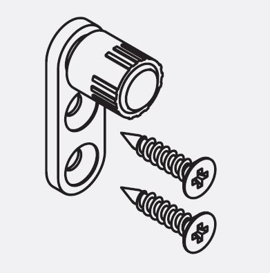 HAWA 23562 Folding Concepta nárazník nastavitelný, plast, antracitově šedá
