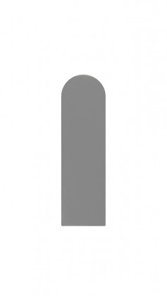 FURNITAL plastová krytka zafrézovaného závěsu šedá