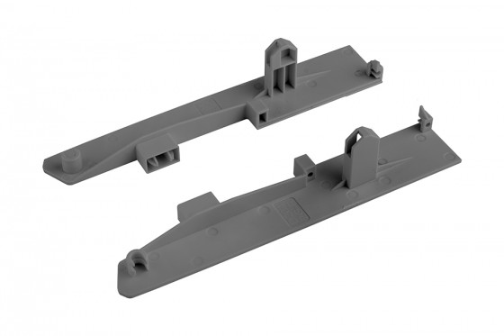 StrongBox držáky čela, vnitřní zásuvka H204, reling hranatý horní, šedá