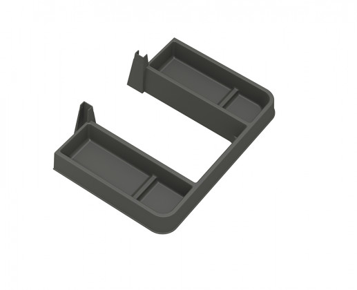 GOLLINUCCI Ochranný límec sifonu pod umyvadlo s přihrádkami 270mm antracit