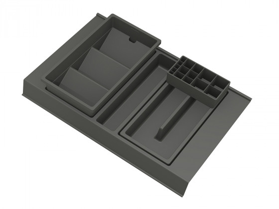 GOLLINUCCI Koupelnový organizér s příslušenstvím 450mm 308x422x90mm antracit