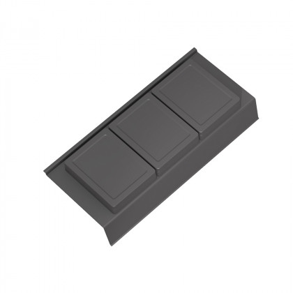 GOLLINUCCI Koupelnový organizér s příslušenstvím 350mm 146x322x69mm antracit