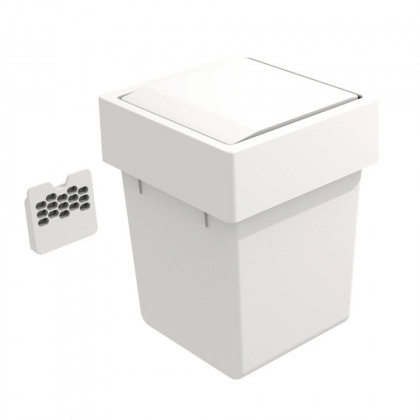 GOLLINUCCI Sorter na dveře s otočným víkem 174x176x229mm 1x5l bílá