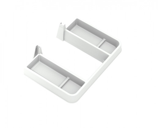 GOLLINUCCI Ochranný límec sifonu pod umyvadlo s přihrádkami hloubka 270mm bílá