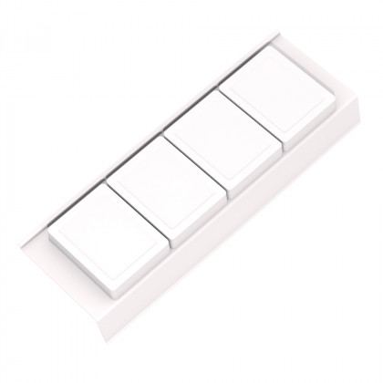 GOLLINUCCI Koupelnový organizér s příslušenstvím 450mm 146x422x69mm bílá