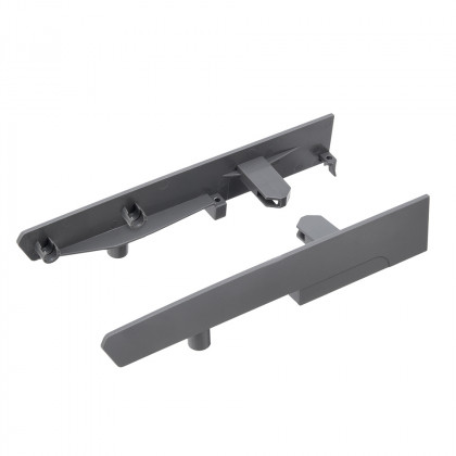 StrongBox držáky čela, vnitřní zásuvka H204, kulatý reling dvojitý, šedá