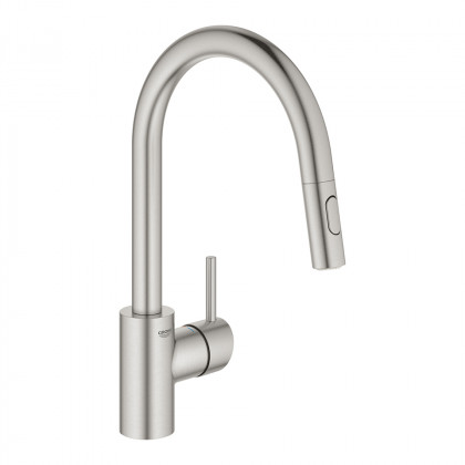 GROHE 31483DC2 Baterie kuchyňská Concetto, vytahovací sprcha duální, supersteel
