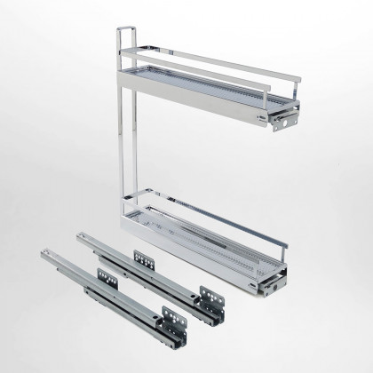 KES 002182 boční koš, 150mm, 90° 3D, Arena Style, pravý, chrom