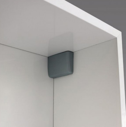 K-IF závěsné rektifikační kování nový typ ocel krytky plast sada šedá