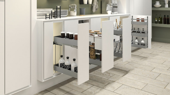 KES 002142 K-Line, boční koš, 300mm, stříbrná