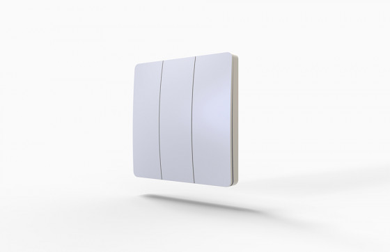 StrongLumio bezdrátový vypínač samonapájecí - 3 tlačítka bílá