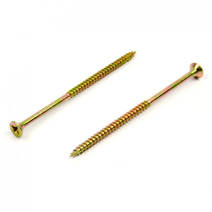 StrongFix Vrut PZ 6x150/70 zápustná hlava zinek žlutý PZ3, částečný závit