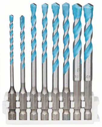BOSCH 2608901455 8dílná sada Hex-9 MultiConstruction Pick and Click 3–8 mm