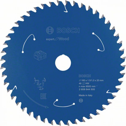 BOSCH 2608644505 Pilový kotouč Expert for Wood pro AKU pily 160×1,5/1×20mm, 48