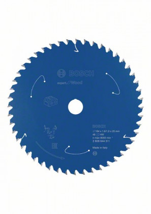 BOSCH 2608644511 Pilový kotouč Expert for Wood pro AKU pily 184×1,6/1×20mm, 48