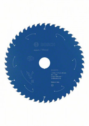 BOSCH 2608644519 Pilový kotouč Expert for Wood pro AKU pily 216×1,7/1,2×30mm, 48