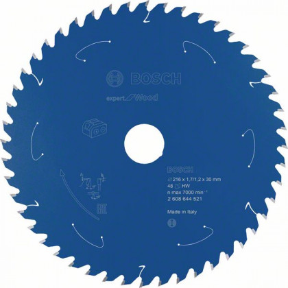 BOSCH 2608644521 Pilový kotouč Expert for Wood pro AKU pily 216×1,7/1,2×30mm, 48