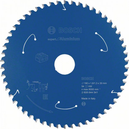 BOSCH 2608644541 Pilový kotouč Expert for Aluminium - AKU pily 190×1,8×30mm, 54