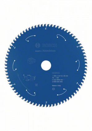 BOSCH 2608644545 Pilový kotouč Expert for Aluminium - AKU pily 250×2,4×30mm, 78