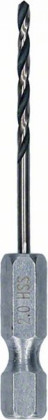 BOSCH 2608577517 Vrták do kovu HSS PointTeQ Hex 2 mm