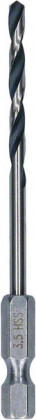 BOSCH 2608577522 Vrták do kovu HSS PointTeQ Hex 3,5 mm