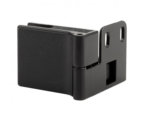 Závěs Diza, dveře sklo, bez vrtání, černá, pár