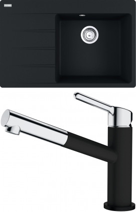 FRANKE Set G227MČ CNG 611-78 TL/7 černá matná + FC 3055.901