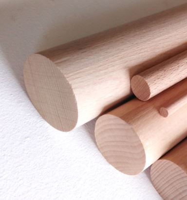 Tyčovina hladká průměr 20mm délka 1m buk - 10 ks