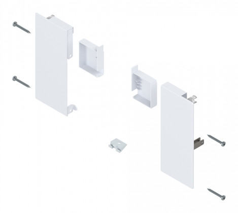BLUM ZI4.1KS1 Merivobox, čelní příchyty vnitřní zásuvky K, bílá