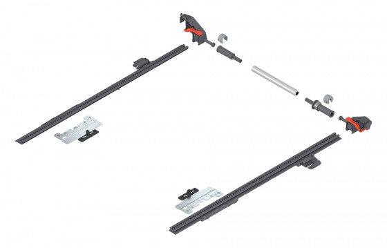 BLUM ZS4.400MU boční stabilizace MERIVOBOX, 270-400mm