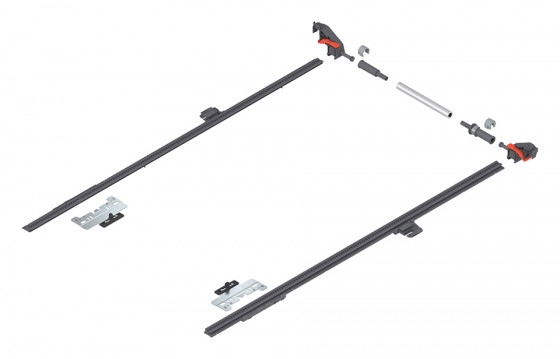 BLUM ZS4.650MU boční stabilizace MERIVOBOX, 450-650mm