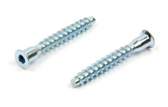 Konfirmát bez drážek 7/60 zinek bílý