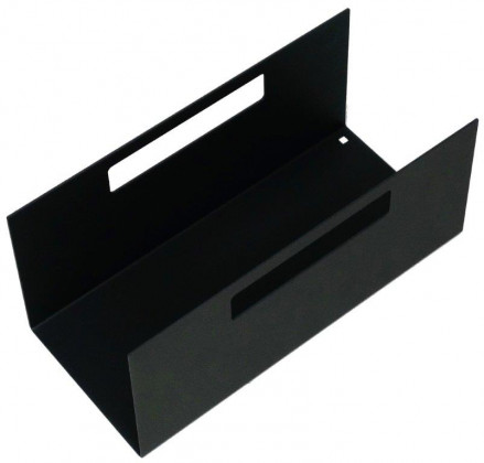 KES 009195 kovový vklad s úchytnými otvory černá