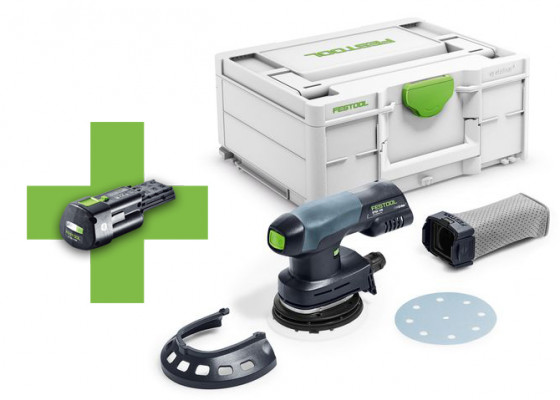 FESTOOL 577030 Aku. excentrická bruska ETSC 125-Basic + Baterie 3,1 zdarma