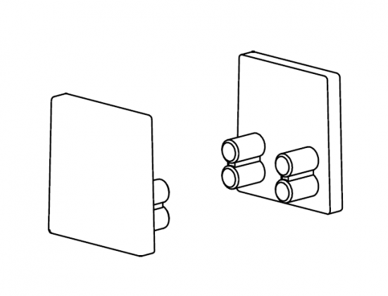 TERNO boční krytky  profilu 1740 (pár) C.1735/A/2