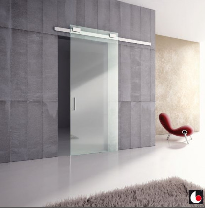 K-TERNO Diva Fluid sada kování pro skleněné dveře tlumič 3m stříbrná