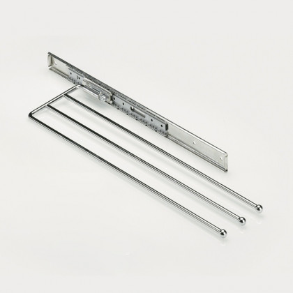 HETTICH 49235 výsuvný a výkyvný věšák na ručníky 3-ramenný